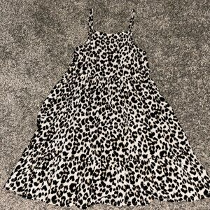Cheetah print toddler girl dress